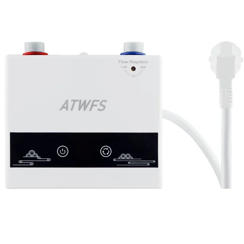 Aquecedor de água instantâneo 220V 4600W, aquecedor elétrico portátil para casa de banho, chuveiro e aquecimento de água na cozinha.