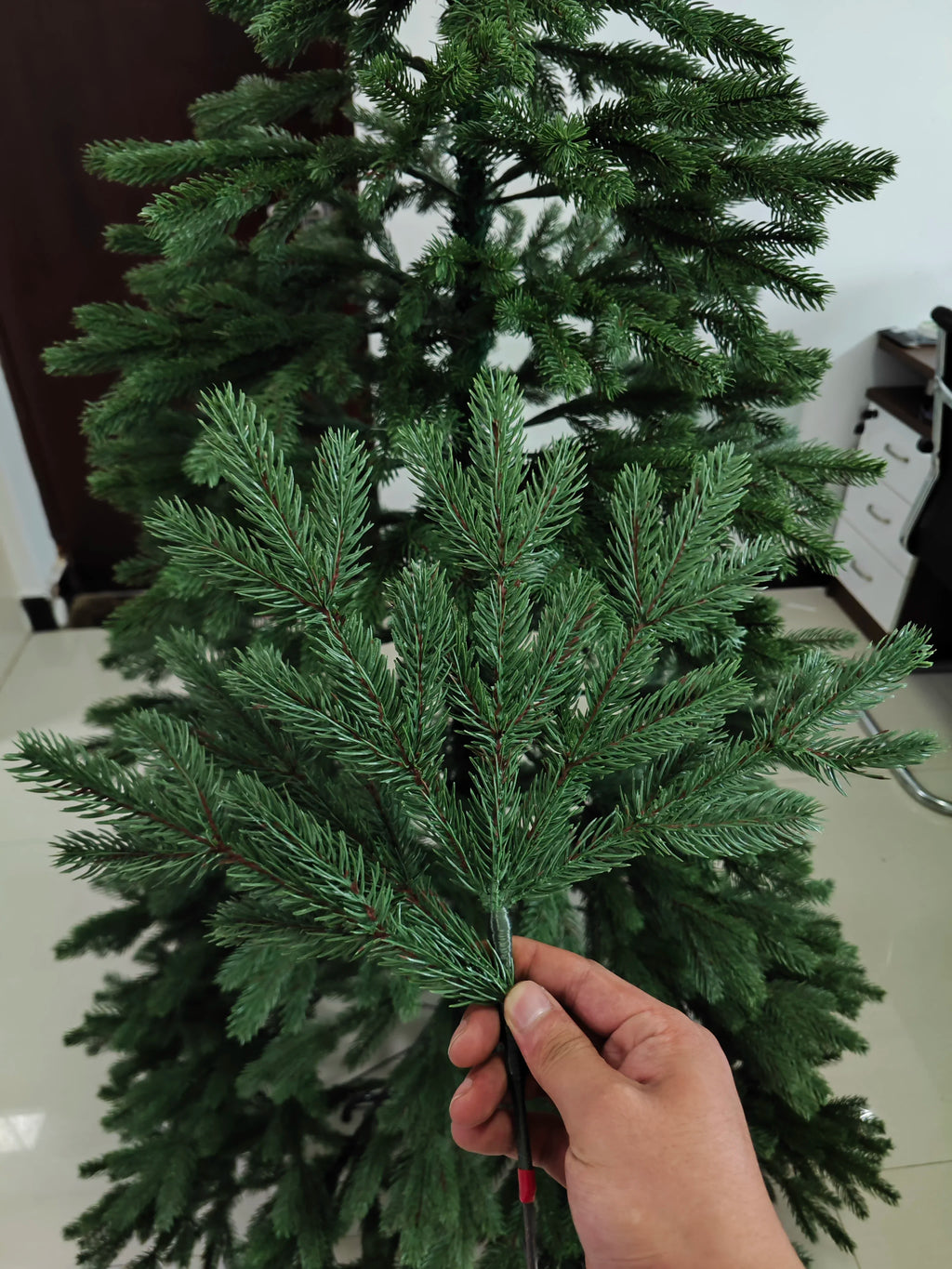 Large Encrypted Green PVC Christmas Tree