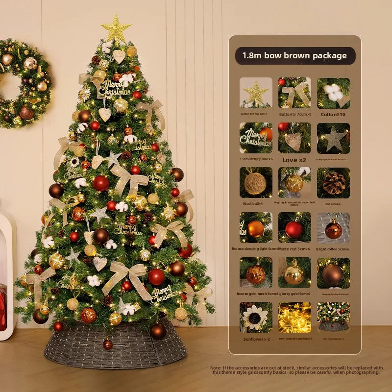 Christmas Tree Set with Lights & Ornaments