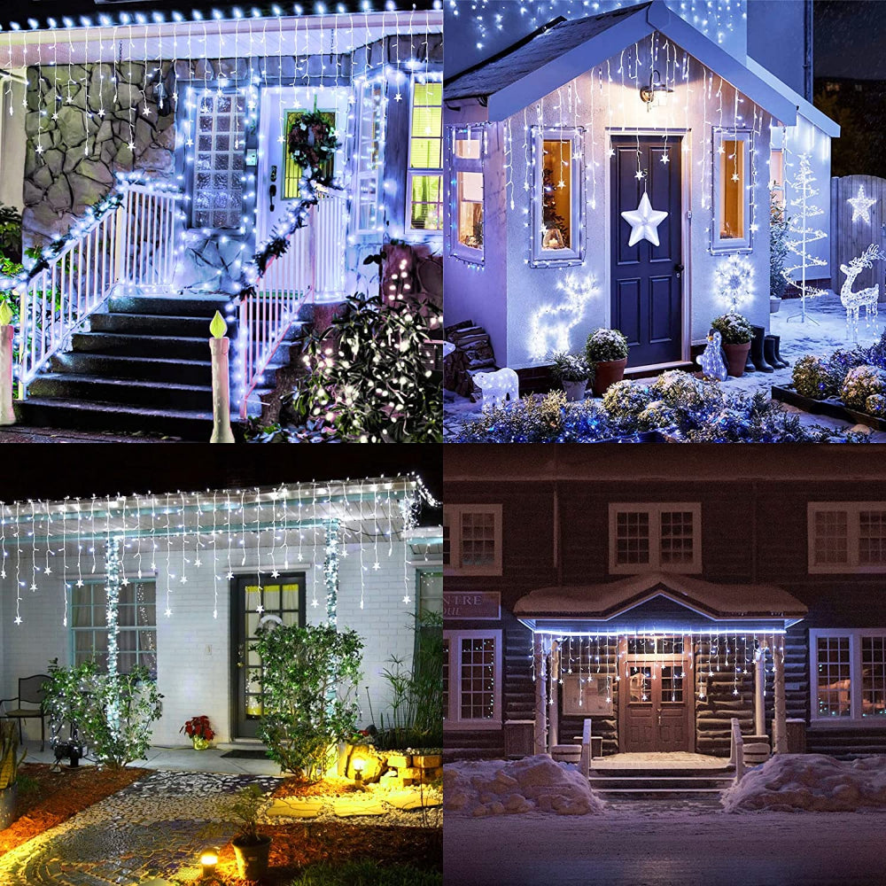 20m Outdoor Waterproof Icicle LED Garland