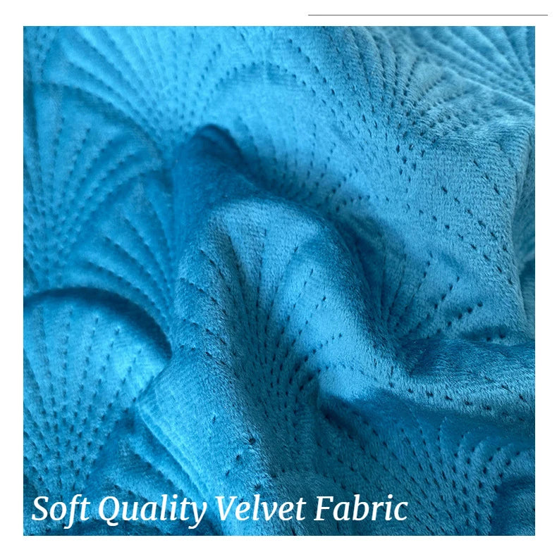 Velvet Scallop Luxury Cushion Cover (45×45cm)