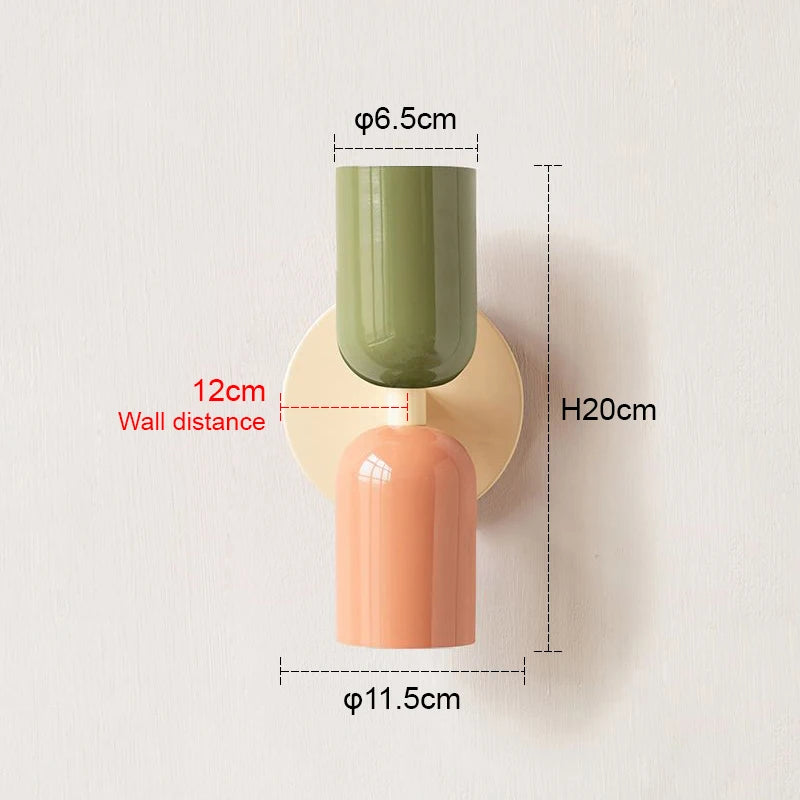 Nordic Colorful Minimalist Wall Lamp