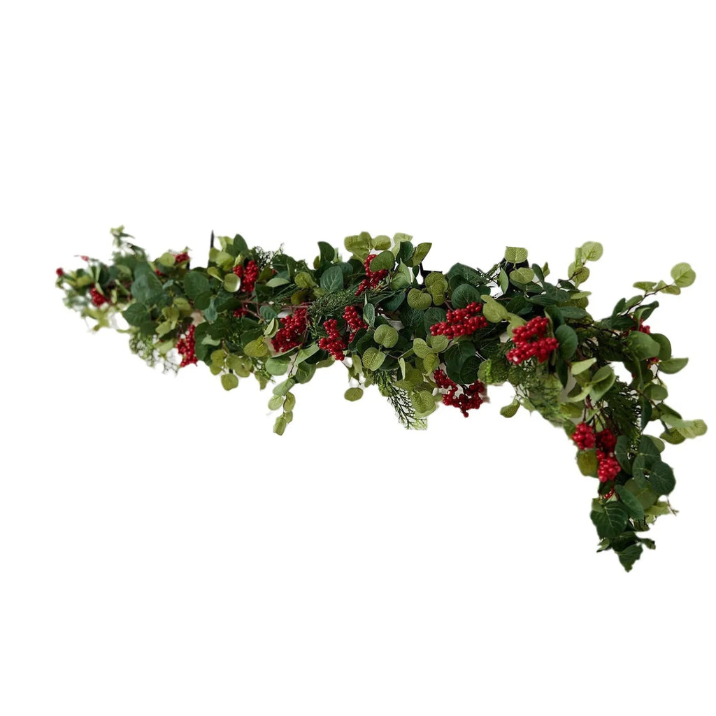 6.3ft Christmas Berries Garland Decoration