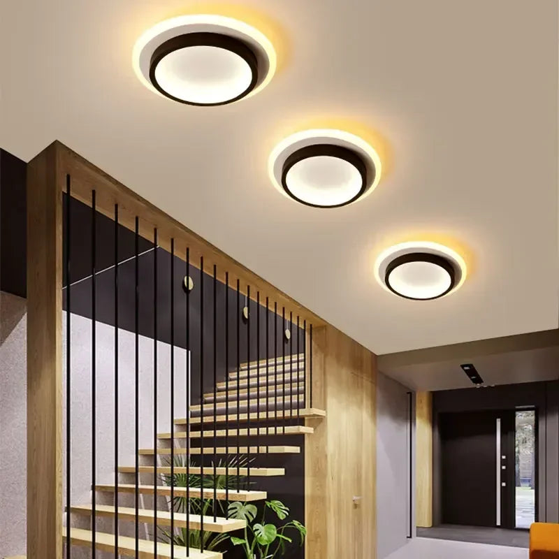 Nordic Luxury Round Copper LED Ceiling Light