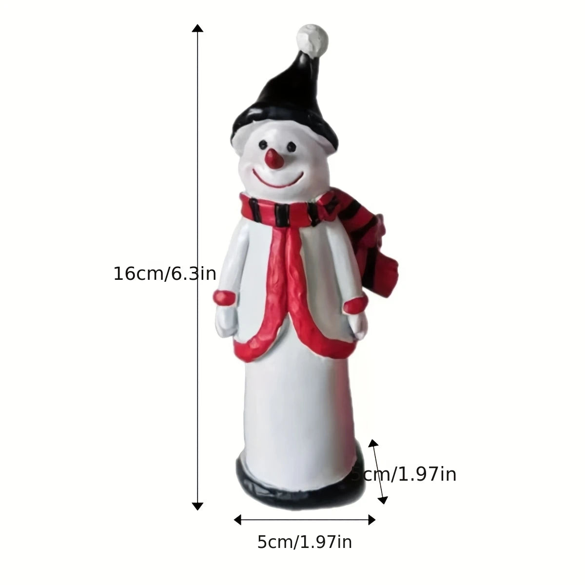 Ceramic Snowman & Santa Holiday Figurines