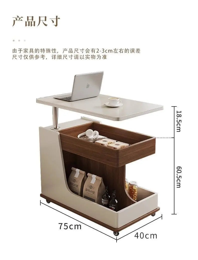 Luxury Solid Wood Slate Side Cabinet