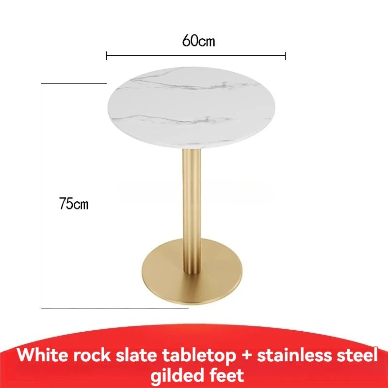 Luxury Black Marble Dining Table Set