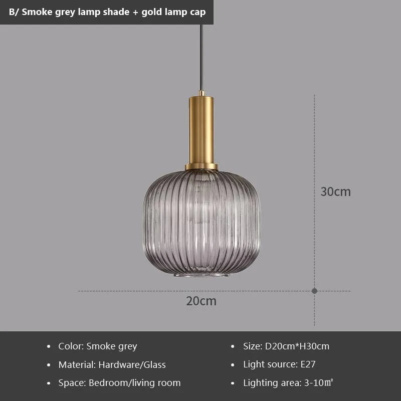 Nordic Single-Head Glass Pendant Light