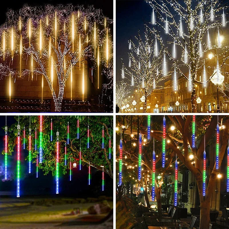 LED Meteor Shower Christmas Lights (8 Tubes)