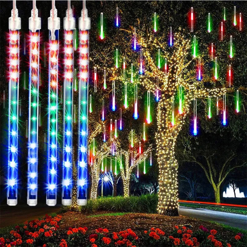 LED Meteor Shower Christmas Lights (8 Tubes)