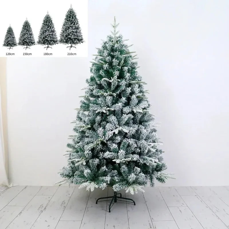 Snow-Sprayed PE&PVC Artificial Christmas Tree