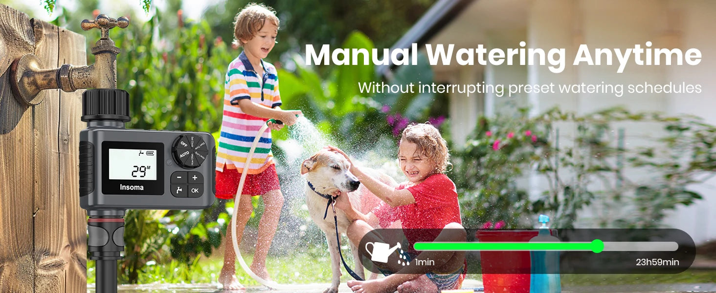 Insoma Smart Irrigation Water Timer (IPX7)