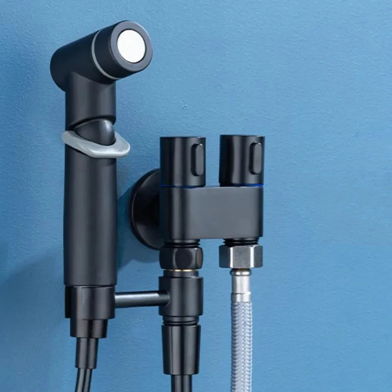 Conjunto de bidé portátil para limpeza de sanita com água fria, acessórios para casa de banho, duche anal.