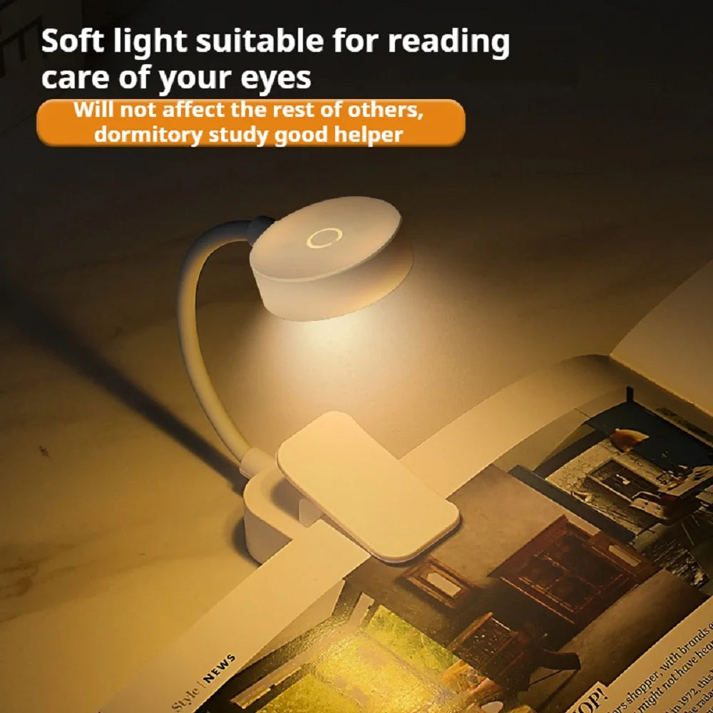 Mini LED Clip-On Reading Light (3 Modes)