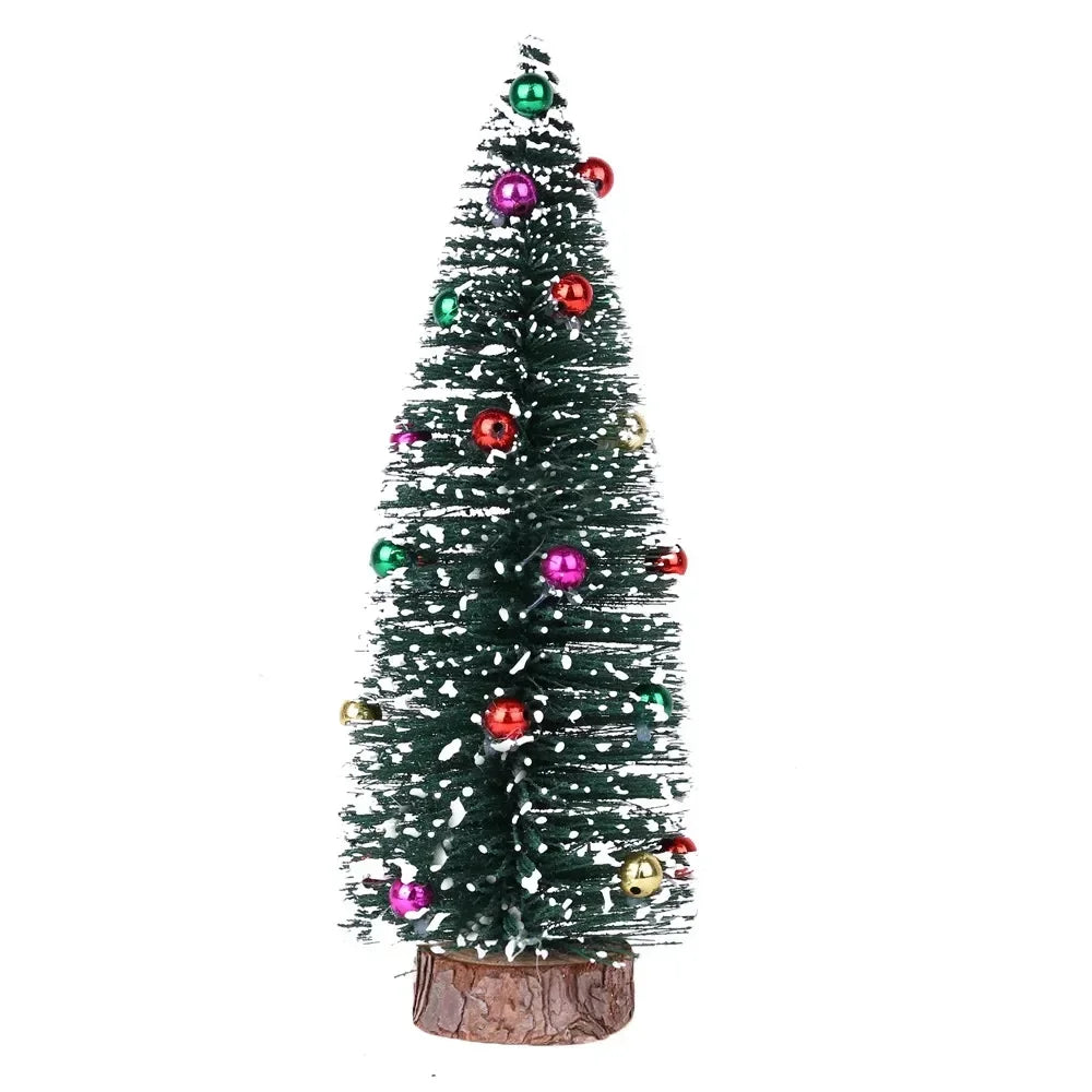 Mini Christmas Tree with Wooden Base