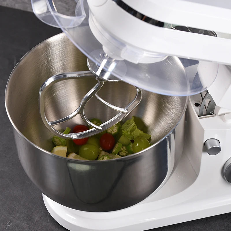 Batedeira multifuncional para massa de 5/6,5/8/10 litros, ideal para cozinha doméstica, para bolos e outras preparações alimentares.