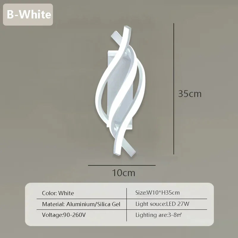 Nordic Gold Modern LED Wall Sconce