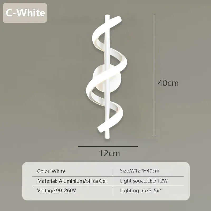 Nordic Gold Modern LED Wall Sconce