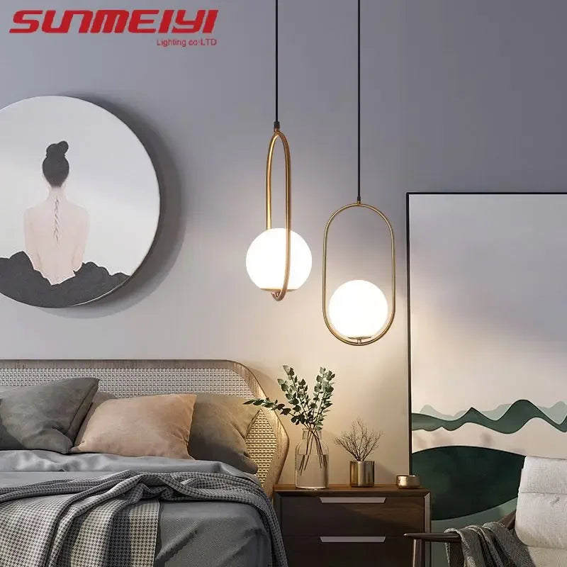 Nordic Gold Minimalist Pendant Light