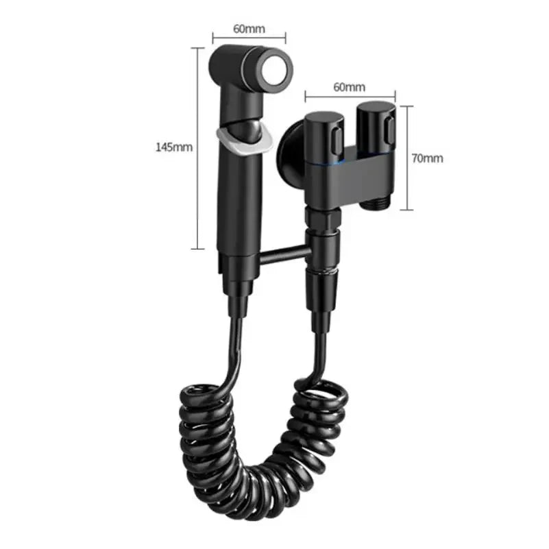 Conjunto de bidé portátil para limpeza de sanita com água fria, acessórios para casa de banho, duche anal.