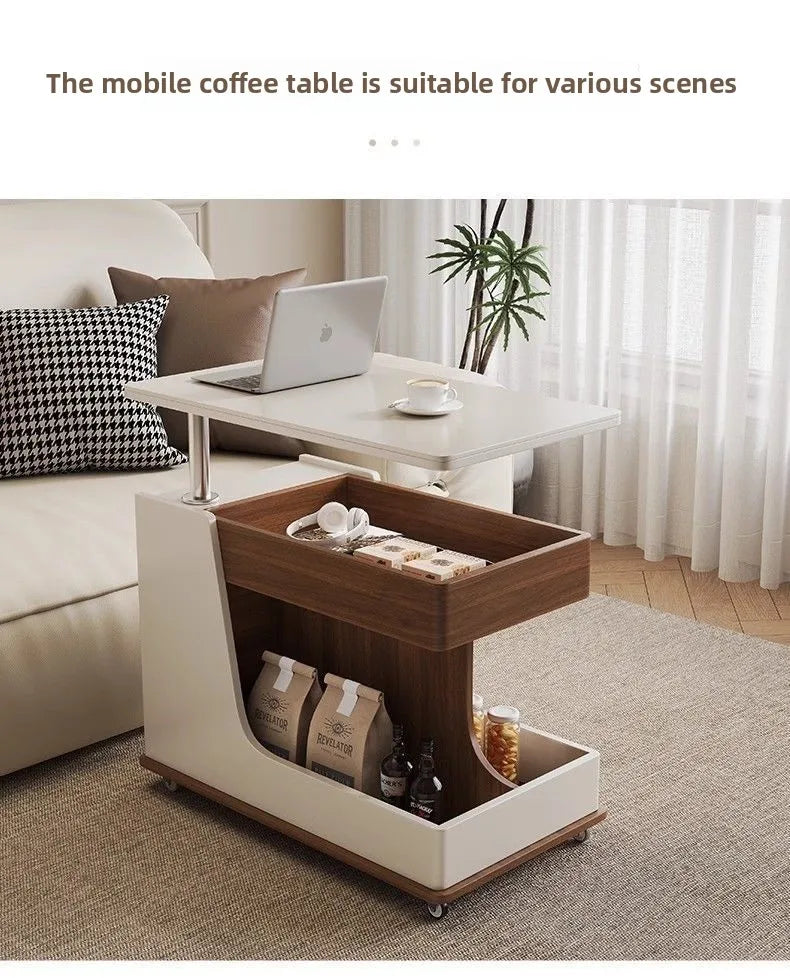 Luxury Solid Wood Slate Side Cabinet