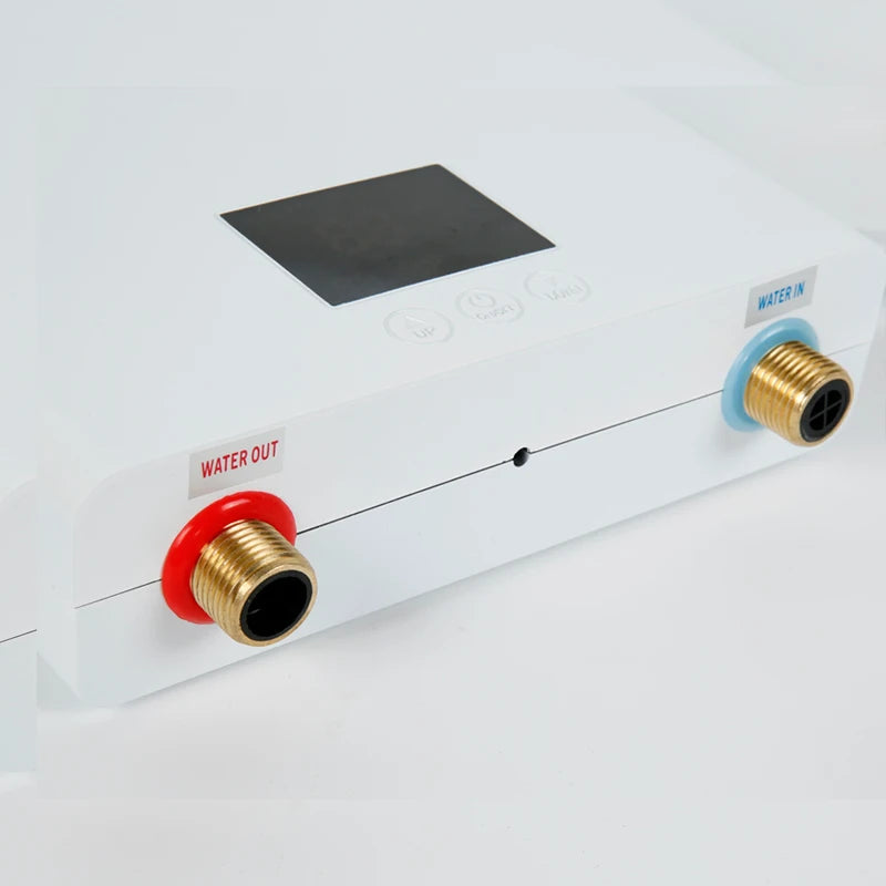 Aquecedor de água instantâneo 110V/220V 3000W/5500W, aquecedor elétrico de parede para aquecimento de água em casas de banho, chuveiros e cozinhas.