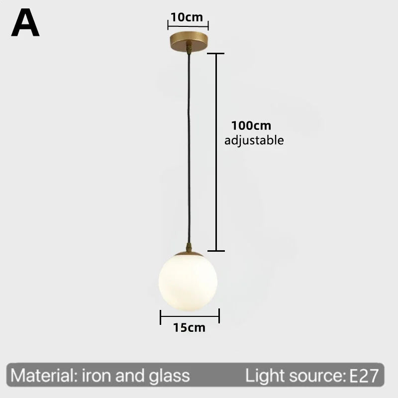 Nordic Gold Minimalist Pendant Light