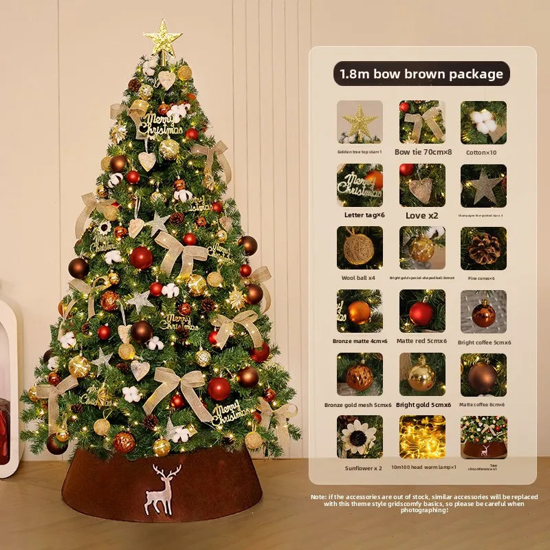 Christmas Tree Set with Lights & Ornaments
