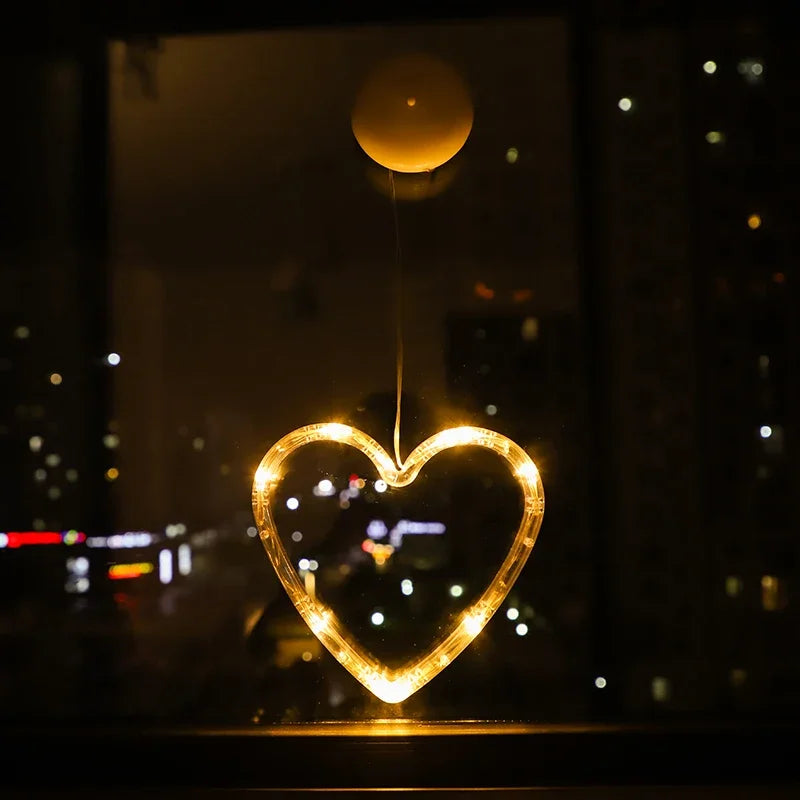 Hanging LED Christmas Window Ornaments