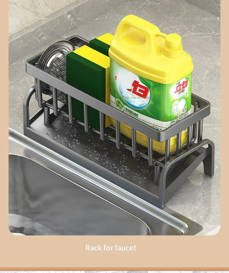 Prateleira de cozinha, escorredor de pano de limpeza, suporte para esponja de limpeza, lava-loiça de água, lava-loiça de água, artefacto de lava-loiça de água