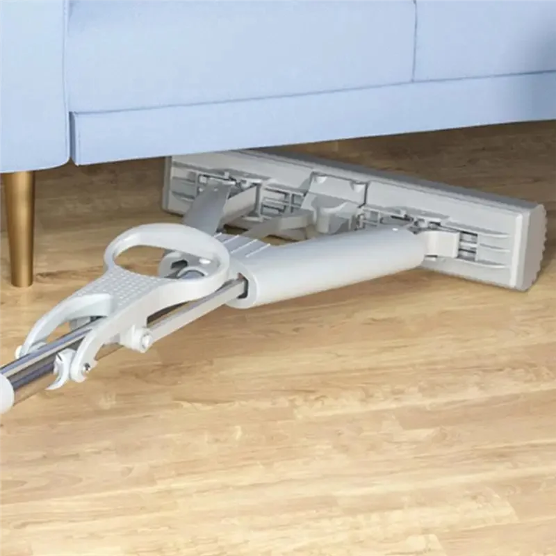 A19F - Mini esfregona portátil com esponja auto-torcedora, superabsorvente, para limpeza a seco e húmido, dobrável e mãos-livres.