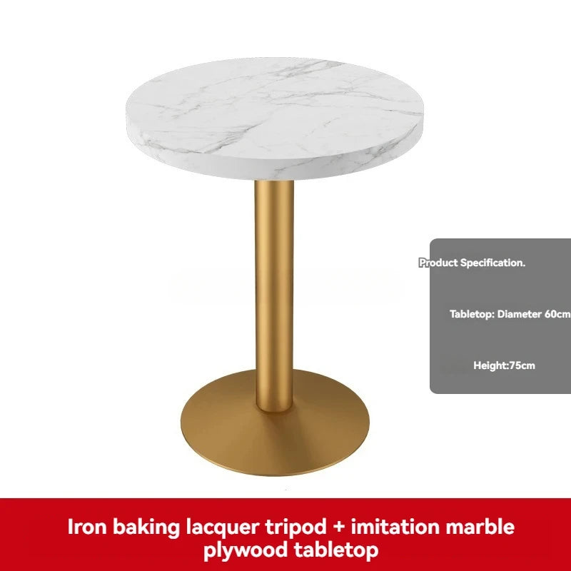 Luxury Black Marble Dining Table Set