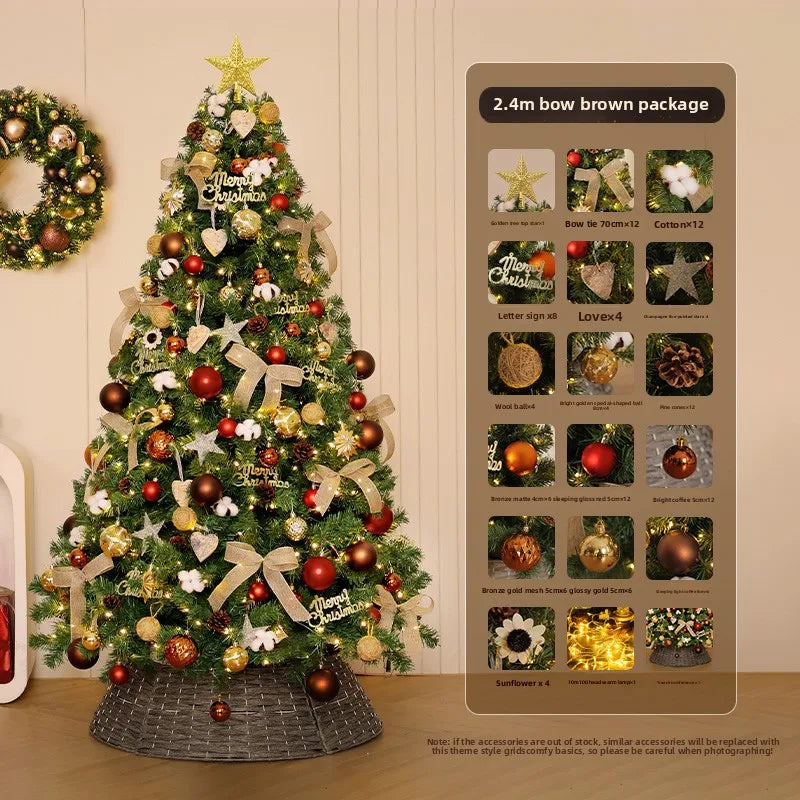 Christmas Tree Set with Lights & Ornaments