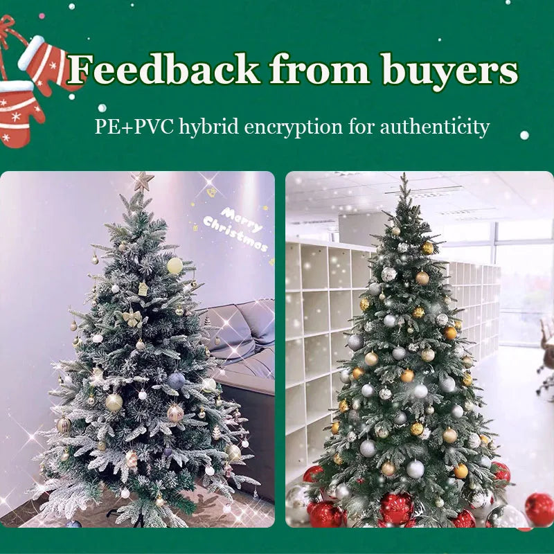 Encrypted PE & PVC Snowflake Christmas Tree