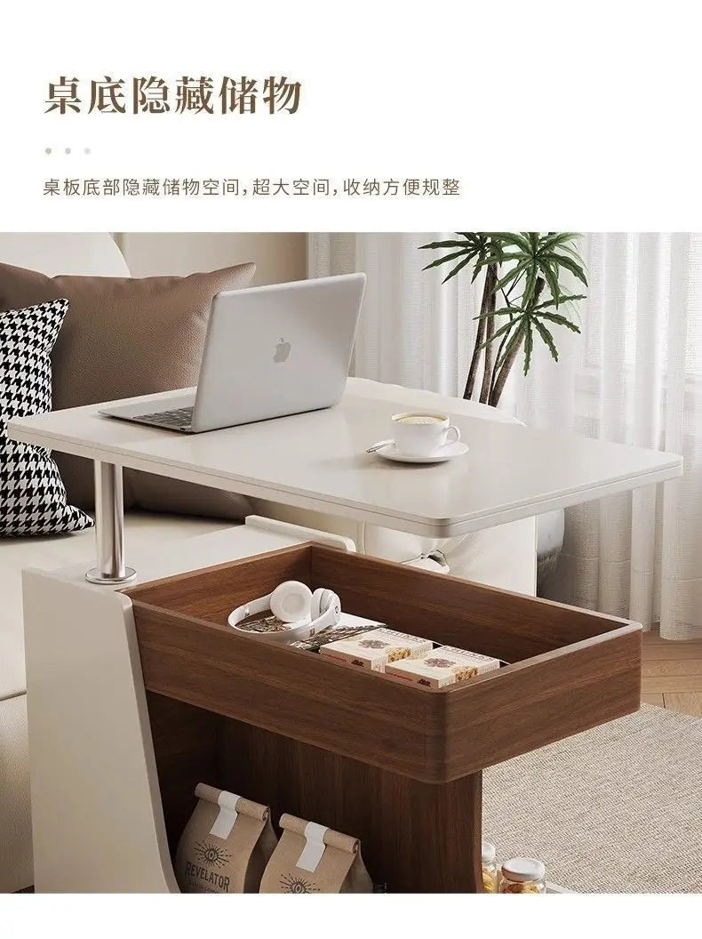 Luxury Solid Wood Slate Side Cabinet