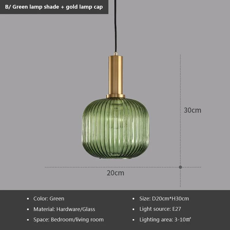 Nordic Single-Head Glass Pendant Light