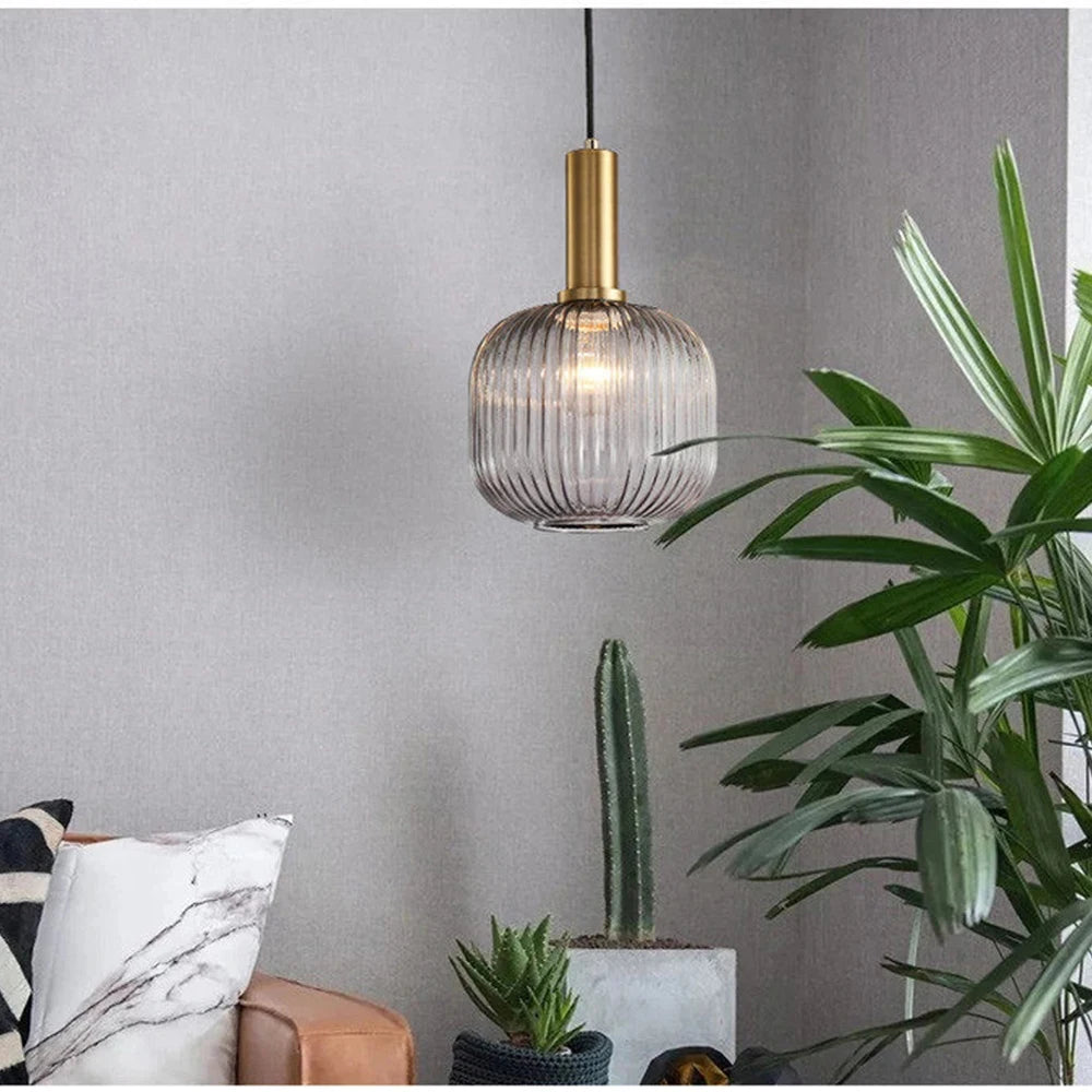 Nordic Single-Head Glass Pendant Light