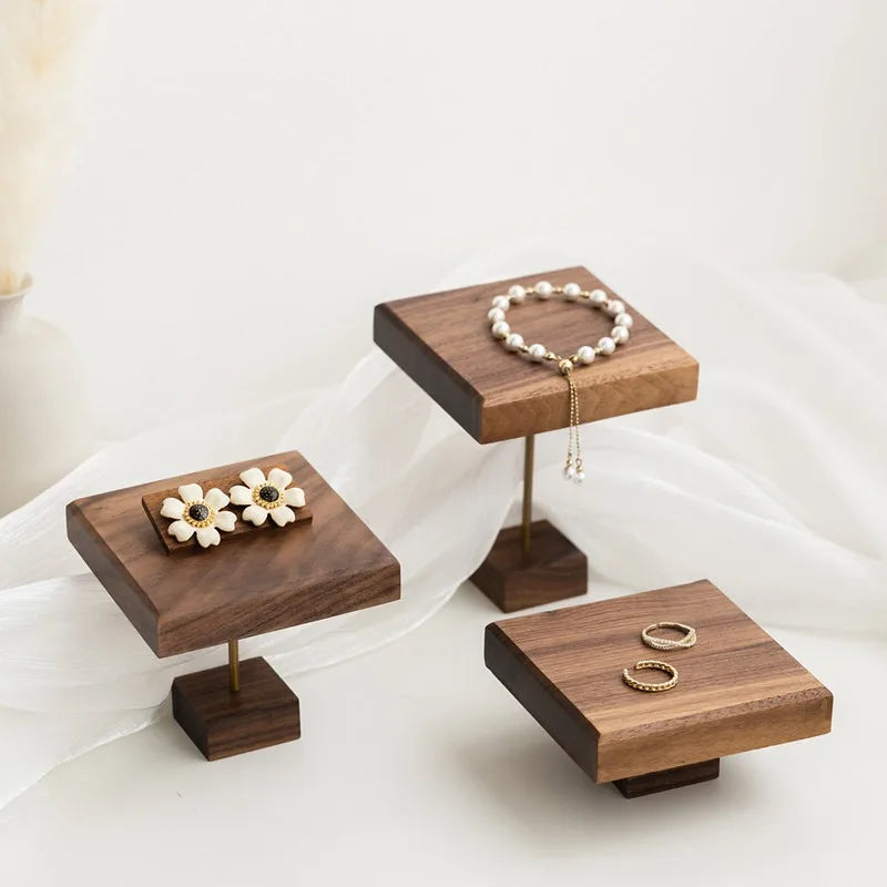 Walnut Jewelry Display Stand