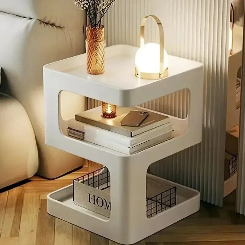 Modern White Multifunction Side Table