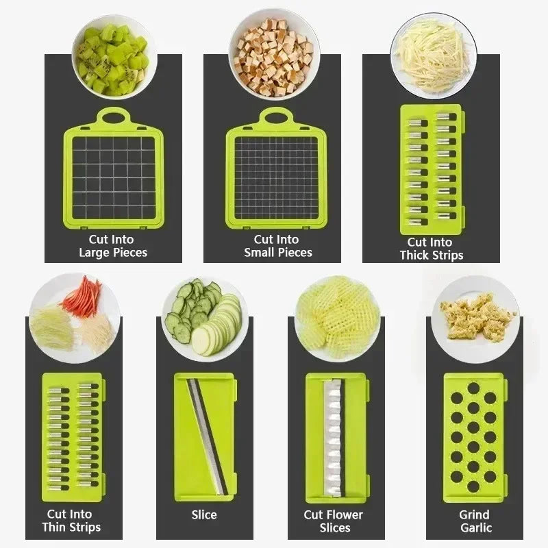 Large-Capacity Multifunction Vegetable Slicer
