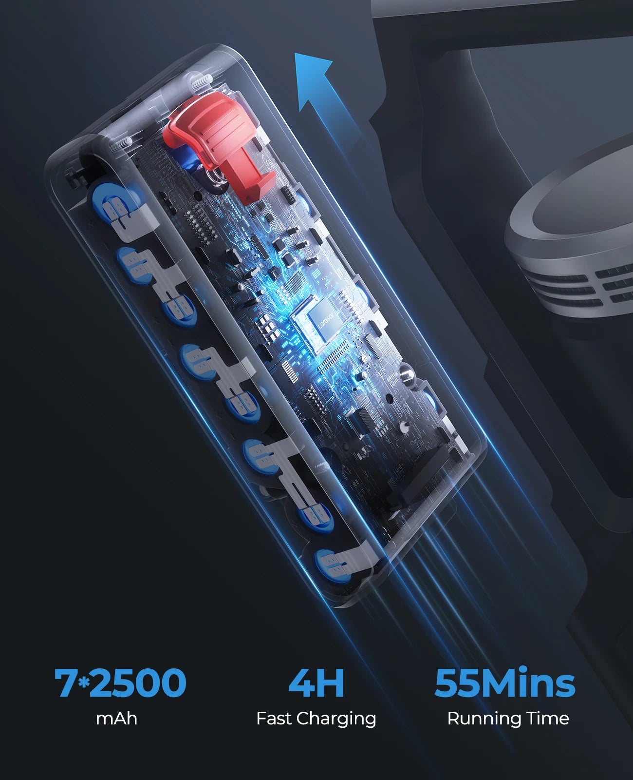 500W Cordless Vacuum Cleaner (38,000PA)