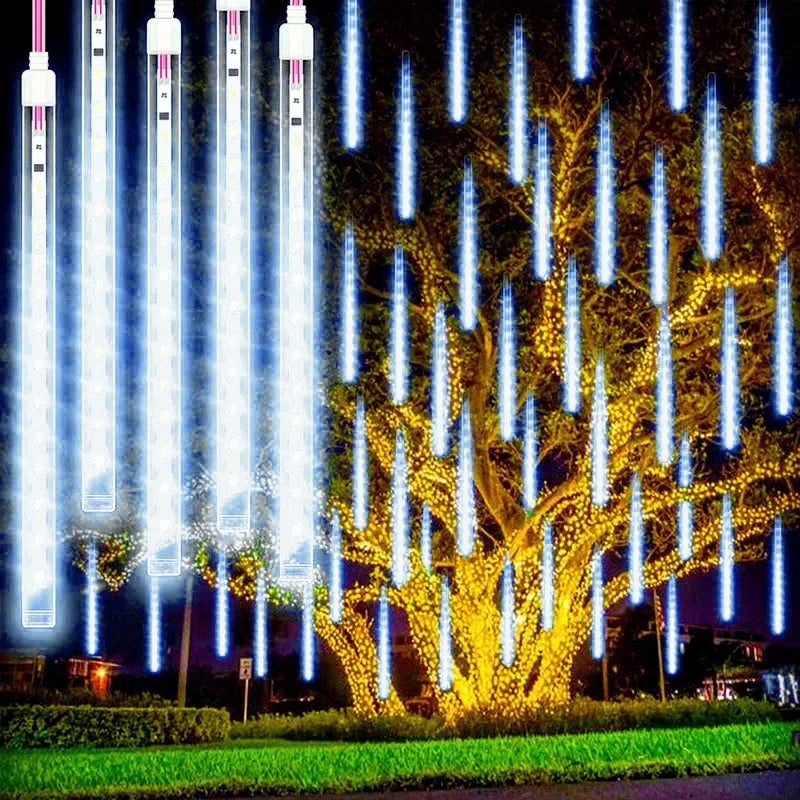 LED Meteor Shower Christmas Lights (8 Tubes)