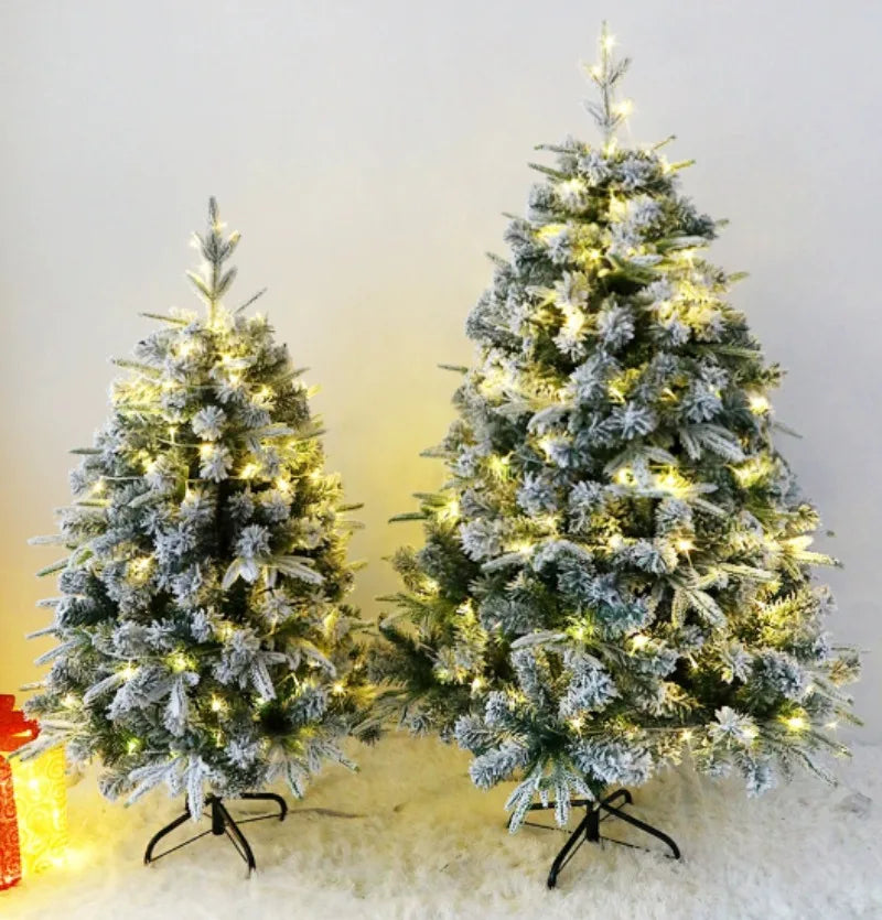 Snow-Sprayed PE+PVC Artificial Christmas Tree