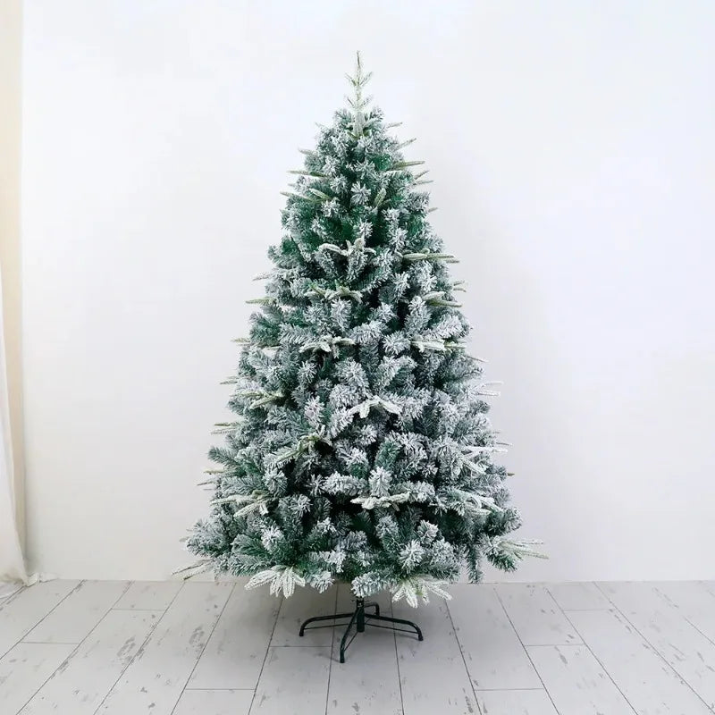 Snow-Sprayed PE+PVC Artificial Christmas Tree