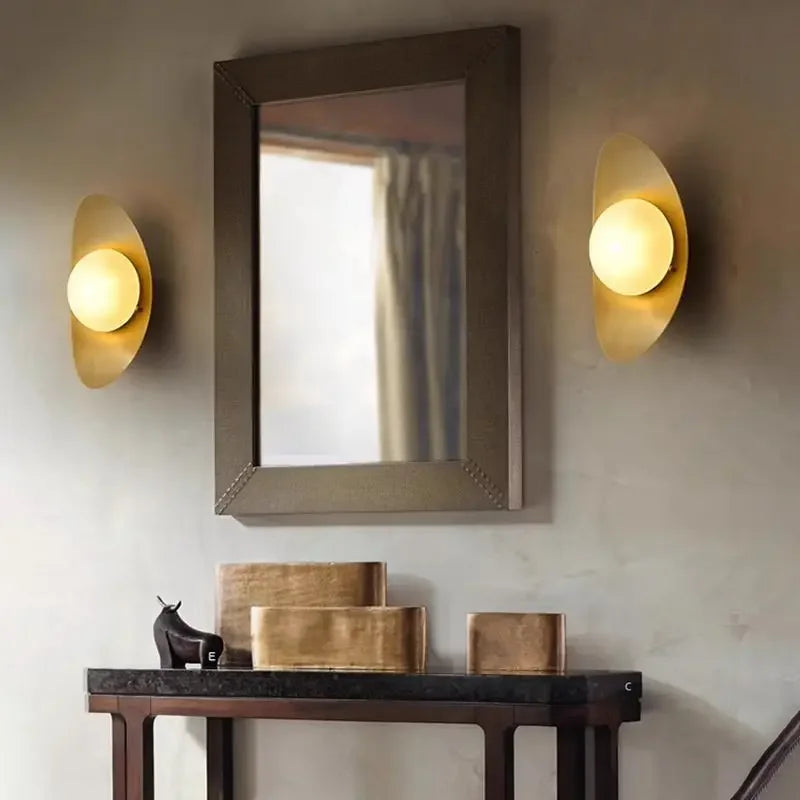 Nordic Gold Ingot Wall Lamp
