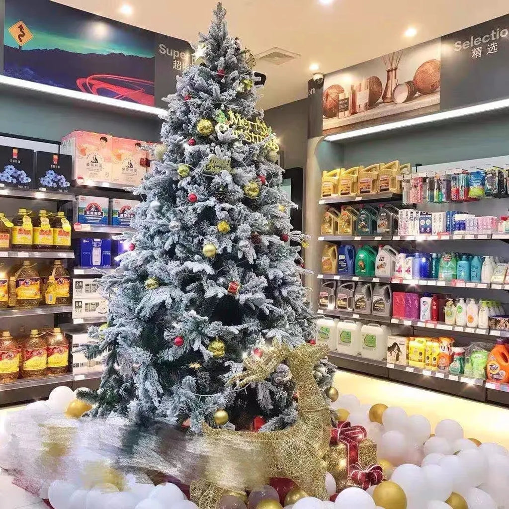 Encrypted PE & PVC Snowflake Christmas Tree