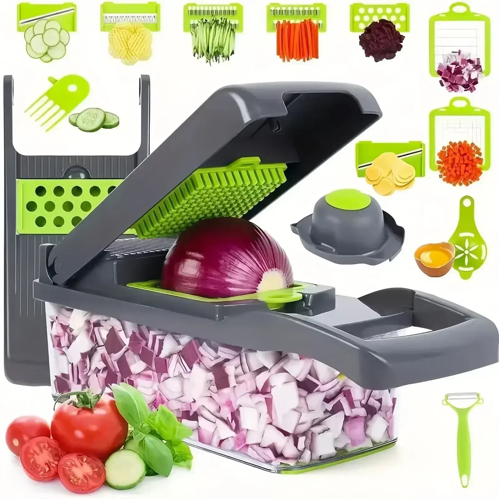 Large-Capacity Multifunction Vegetable Slicer