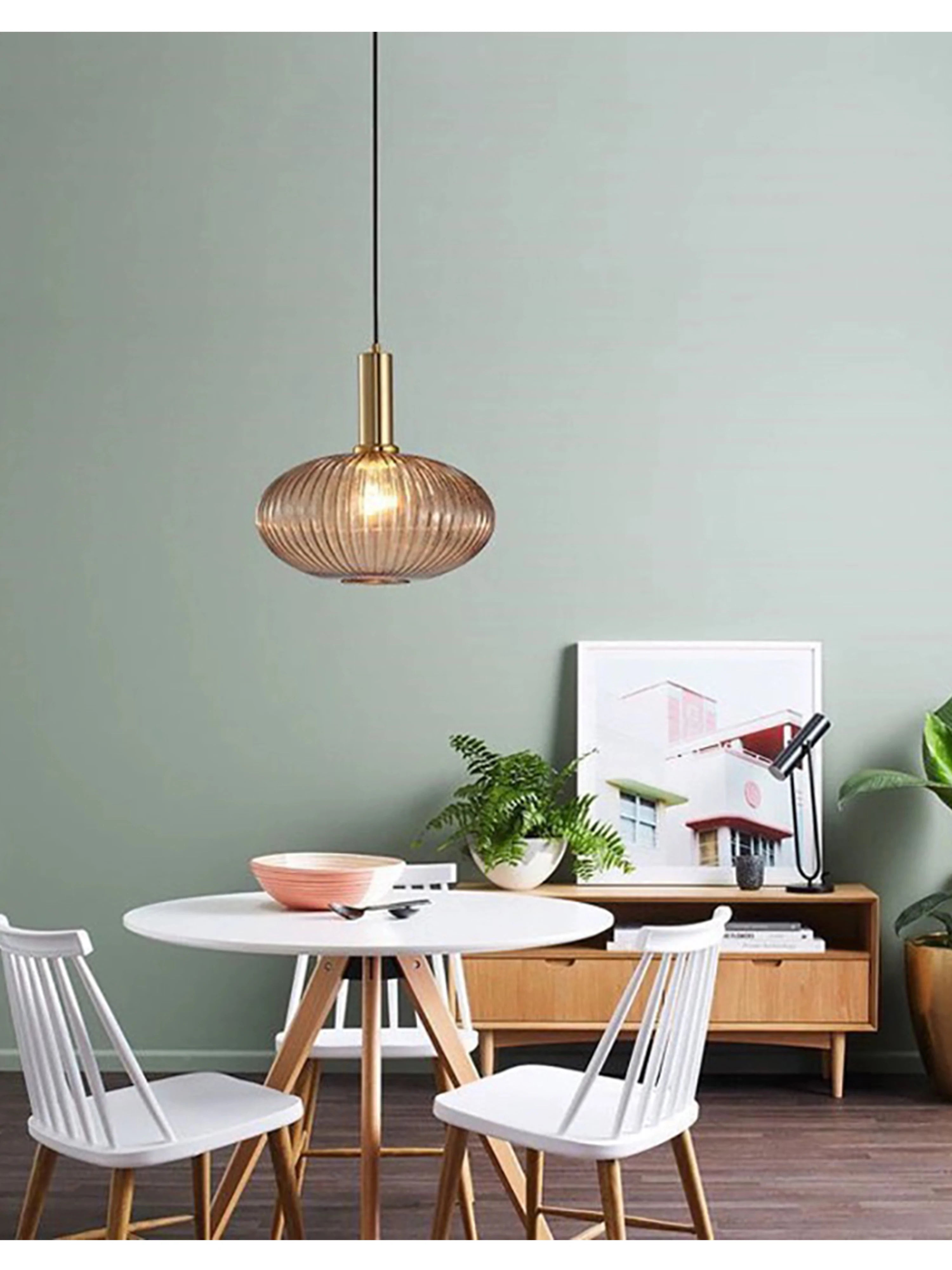 Nordic Single-Head Glass Pendant Light