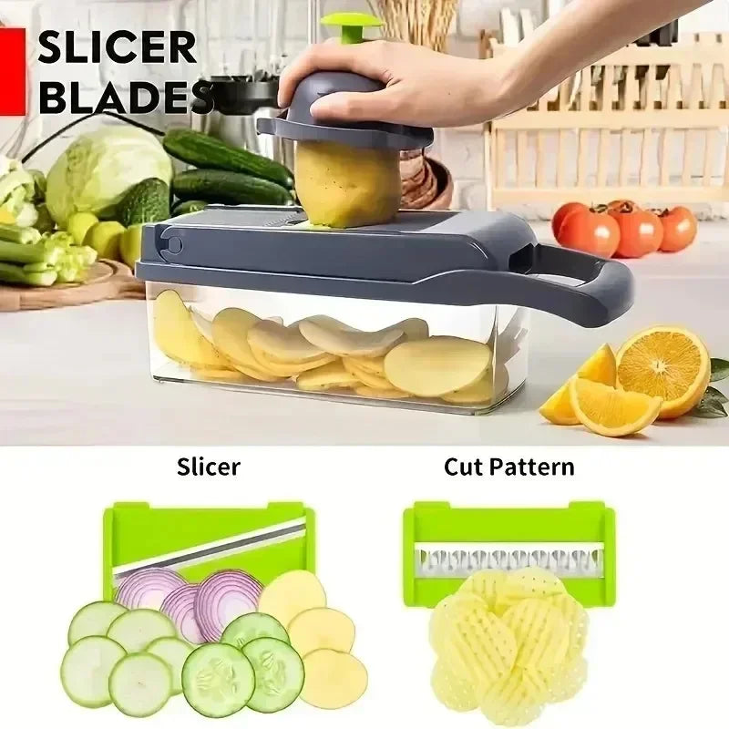 Large-Capacity Multifunction Vegetable Slicer