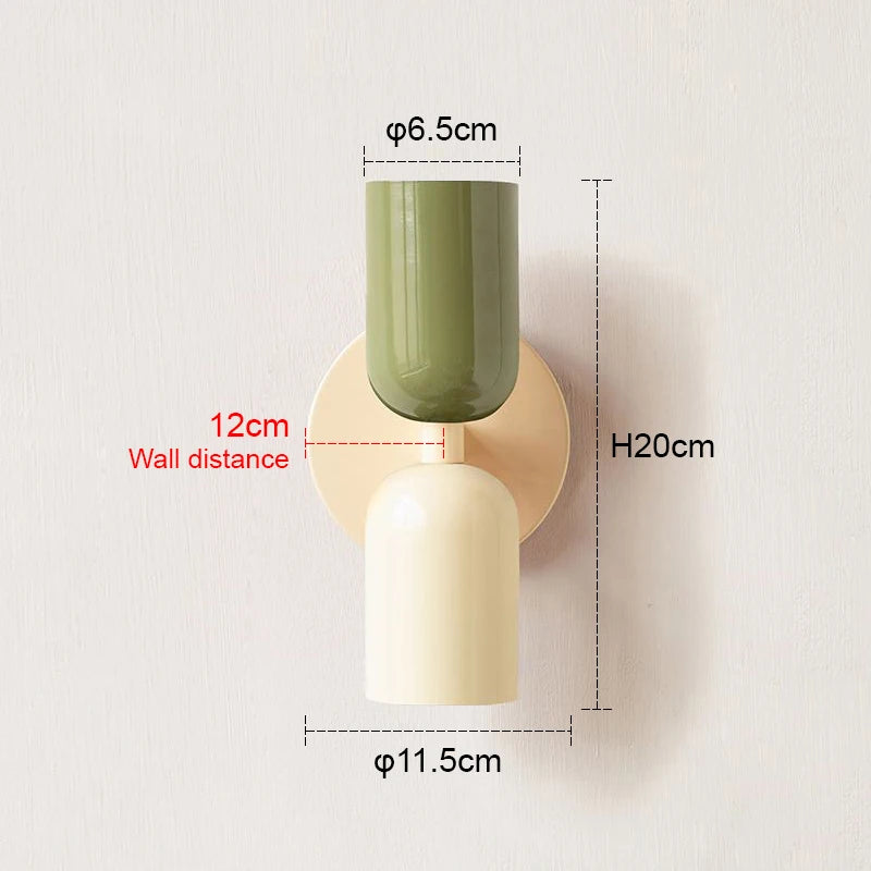 Nordic Colorful Minimalist Wall Lamp